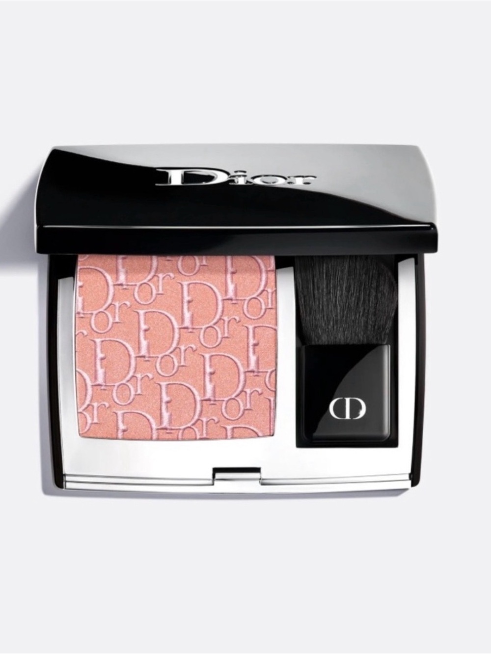 Dior Pink Imprimé Blush Compact with Brush